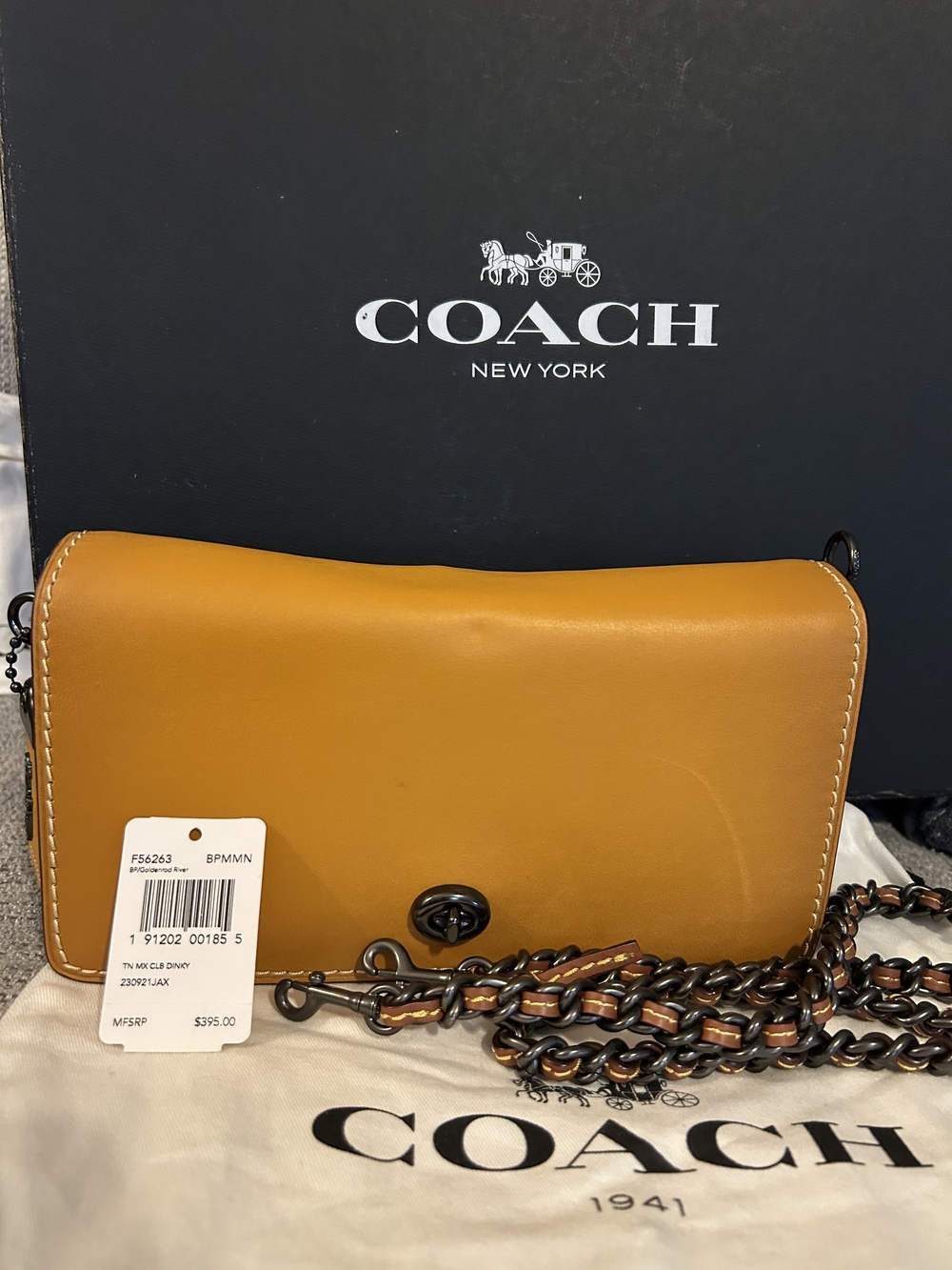 Coach 1941 Colorblock Dinky - goldenrod/River
